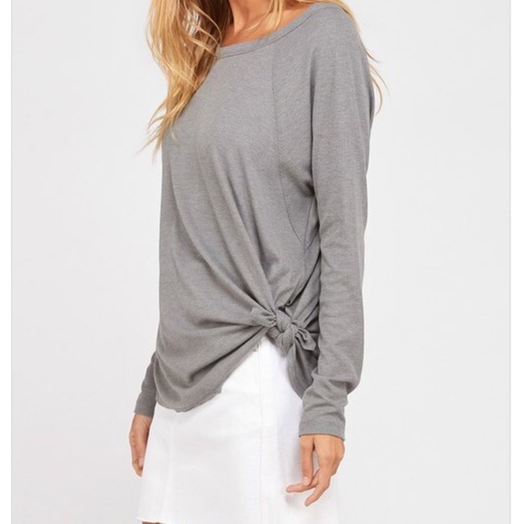 Mauve Ribbed essential top - Picture 4 of 6